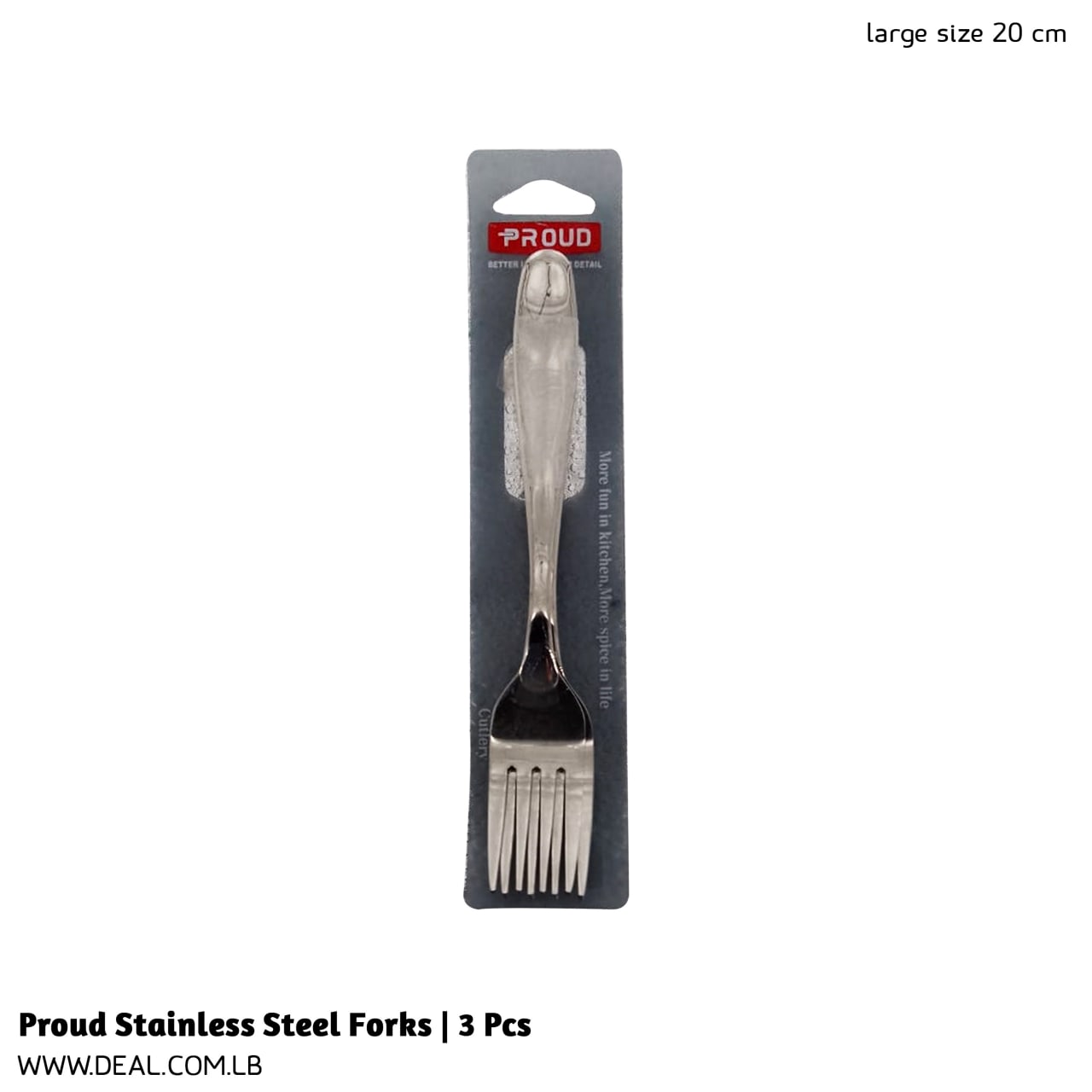 Proud Stainless Steel Forks | 3 Pcs